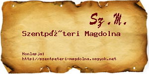 Szentpéteri Magdolna névjegykártya